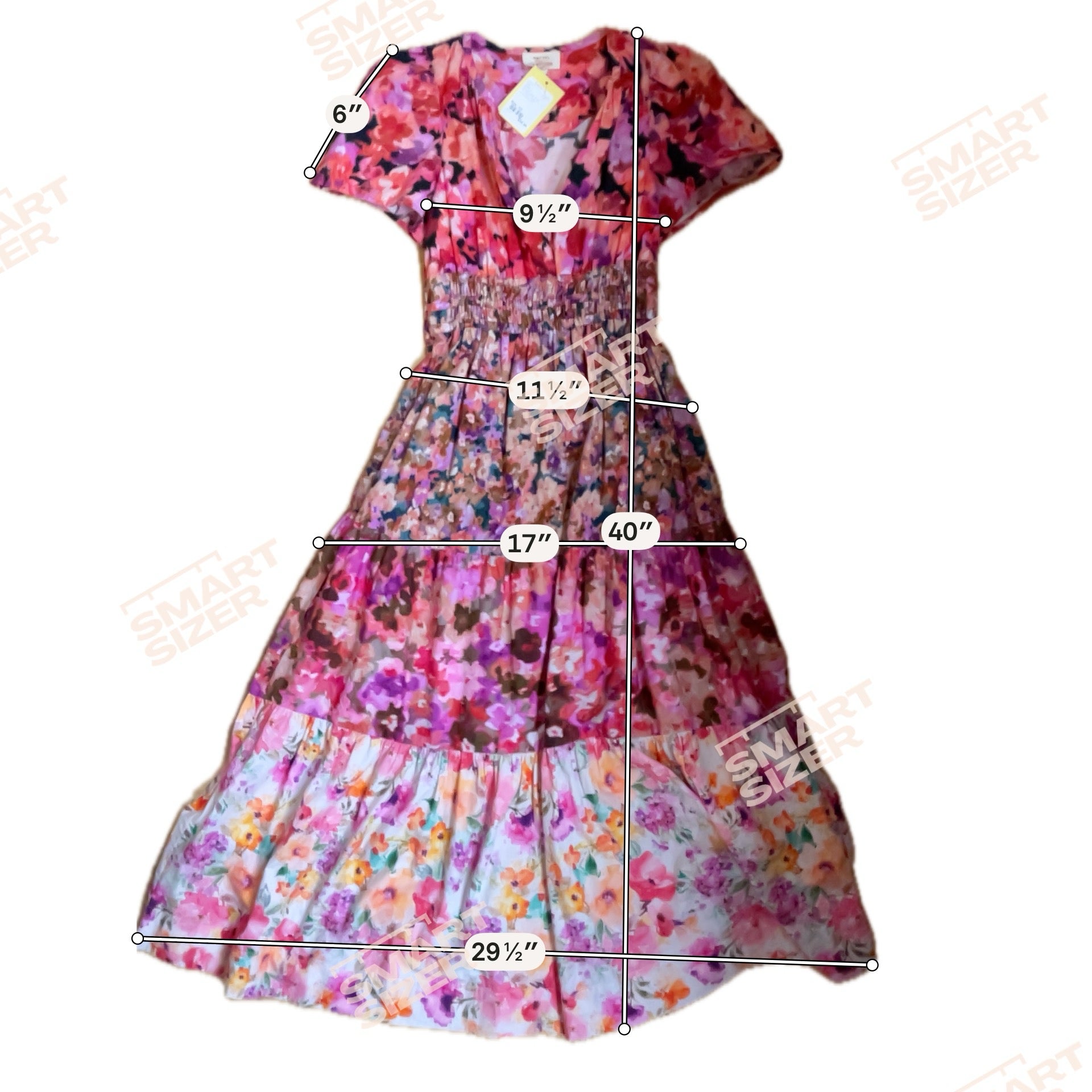 Kachel x Anthropologie tan/red/orange Maxi Kachel X Size XS tan/red/orange Floral Pre-Owned Ladies Dress - Size XS