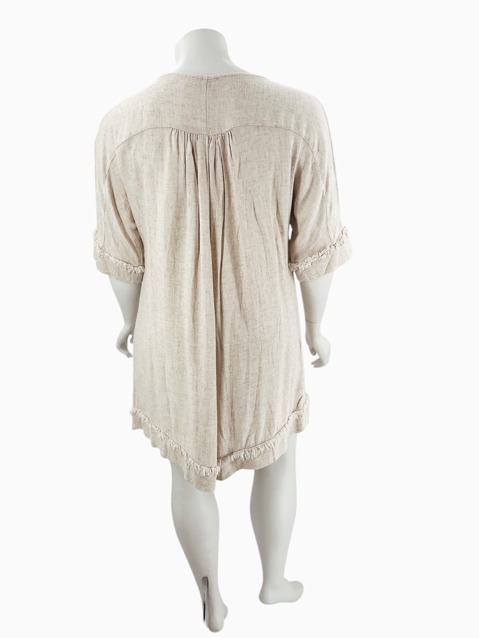 Umgee Tan Solid Pre-Owned Ladies Dress - Size XL - Margaret’s Fine Consignment