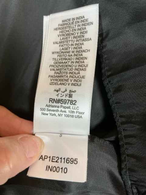 Adrianna Papell Floral Scuba Sheath Dress Size 4 Black Blue Green Sleeveless