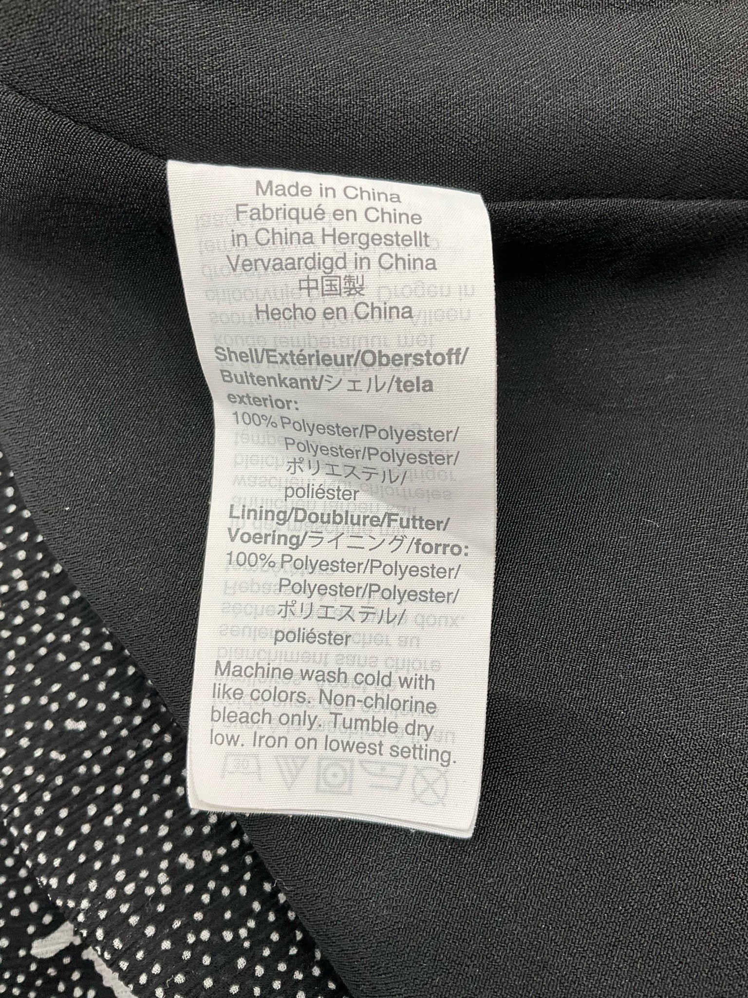 J Crew Black/White Floral Pre-Owned Ladies Dress - Size Small