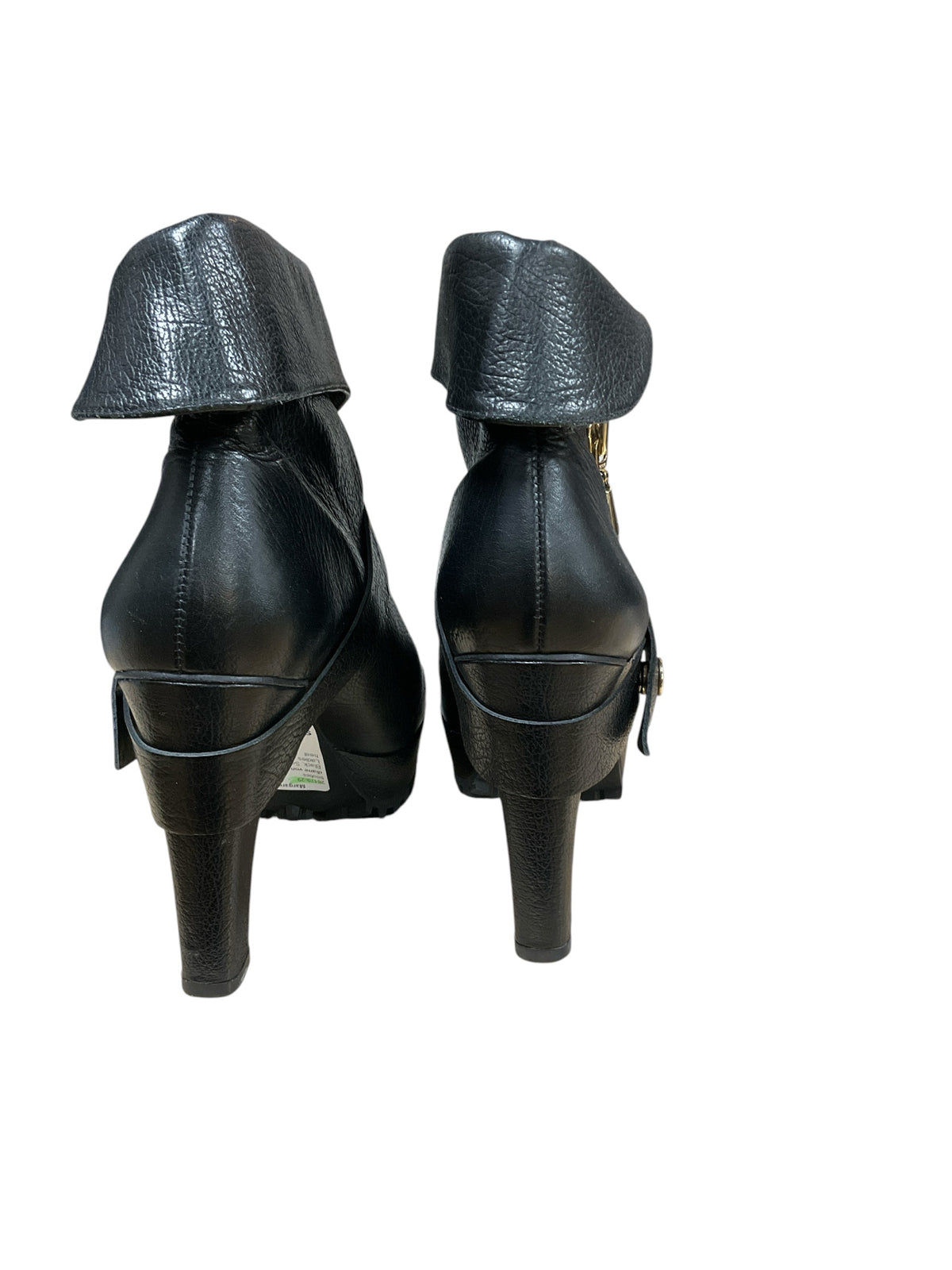 diane von furstenberg Shoe Size 8 Black Solid Pre-Owned Ladies booties