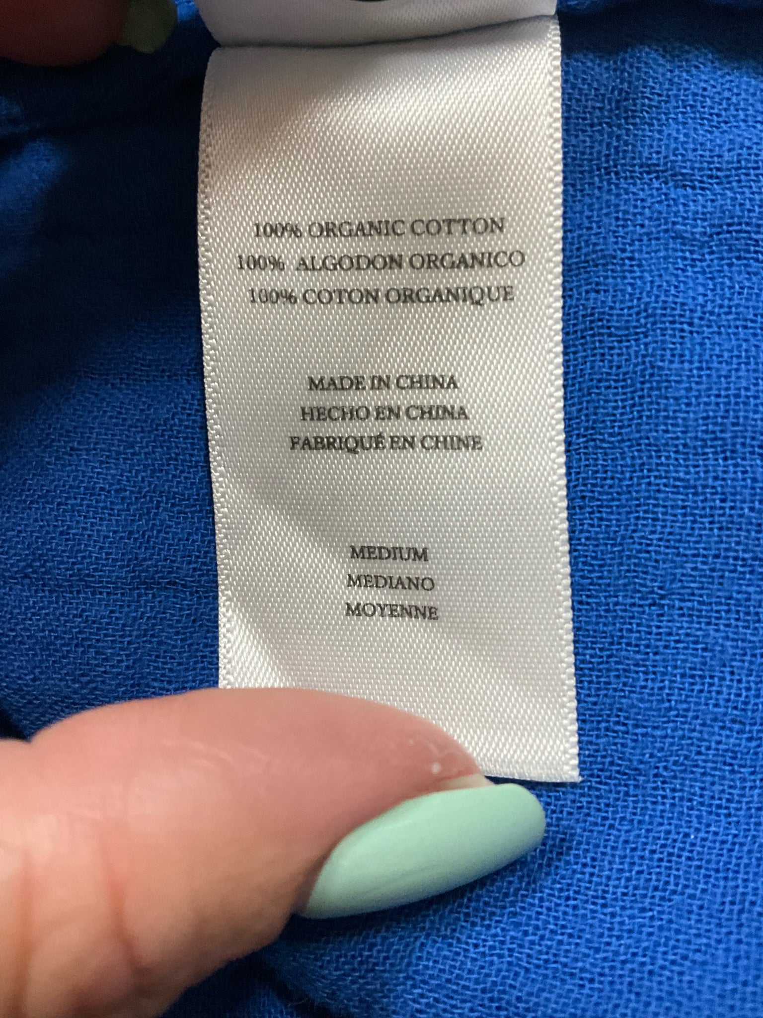 Rails ROAM Kellen & Charli Organic Cotton Gauze Set Blue Size Medium