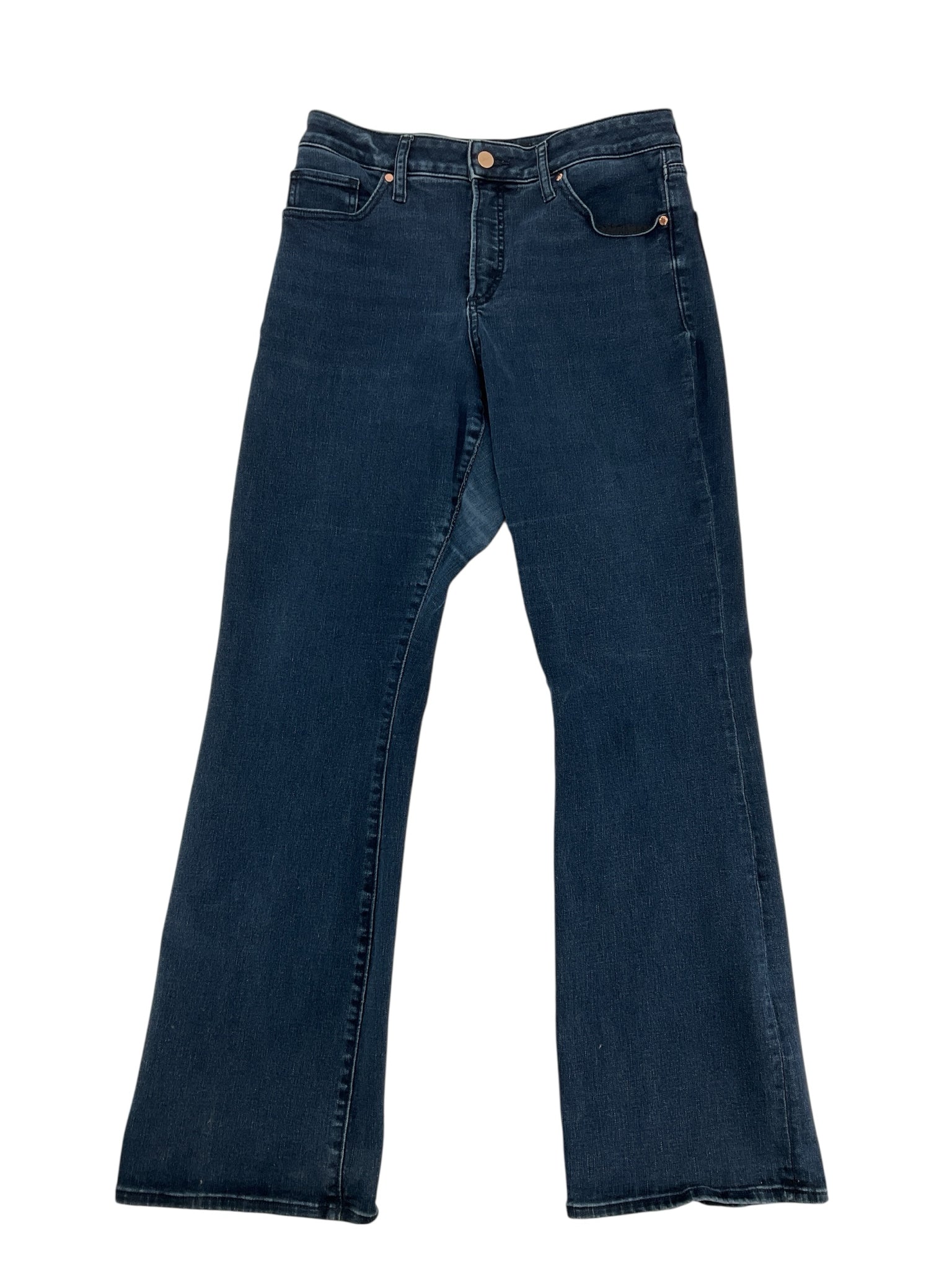 Express Size 10 Blue Solid Pre-Owned Ladies Jeans