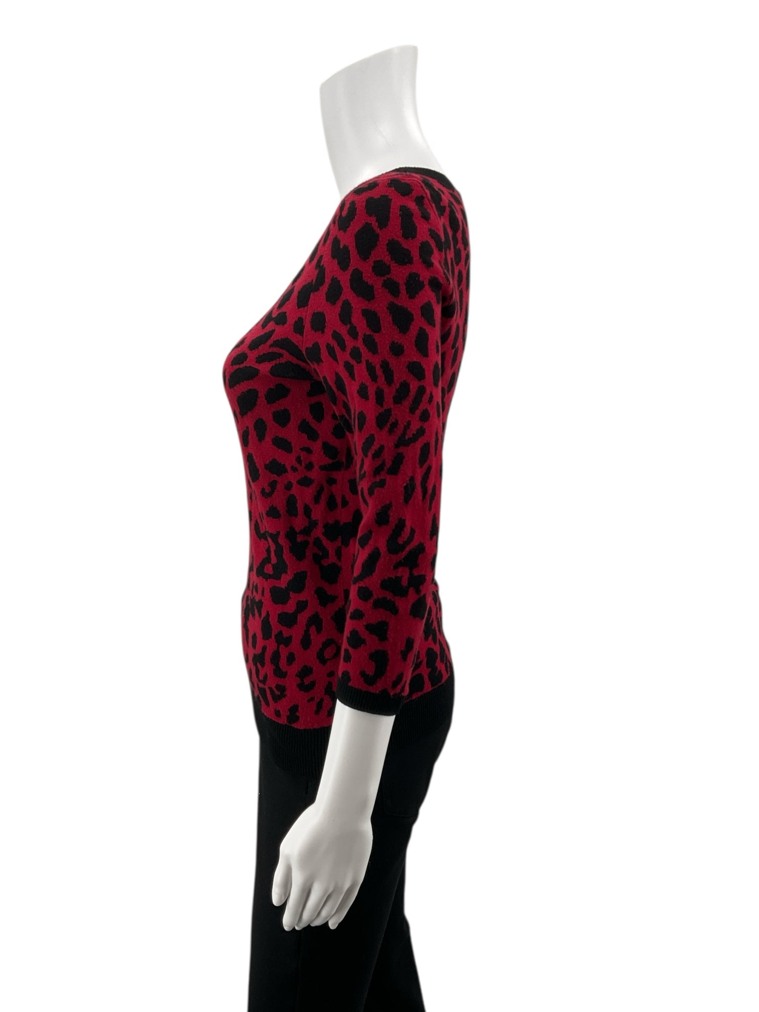 Talbots Red/Black Pre-Owned Ladies Top - Size Petite