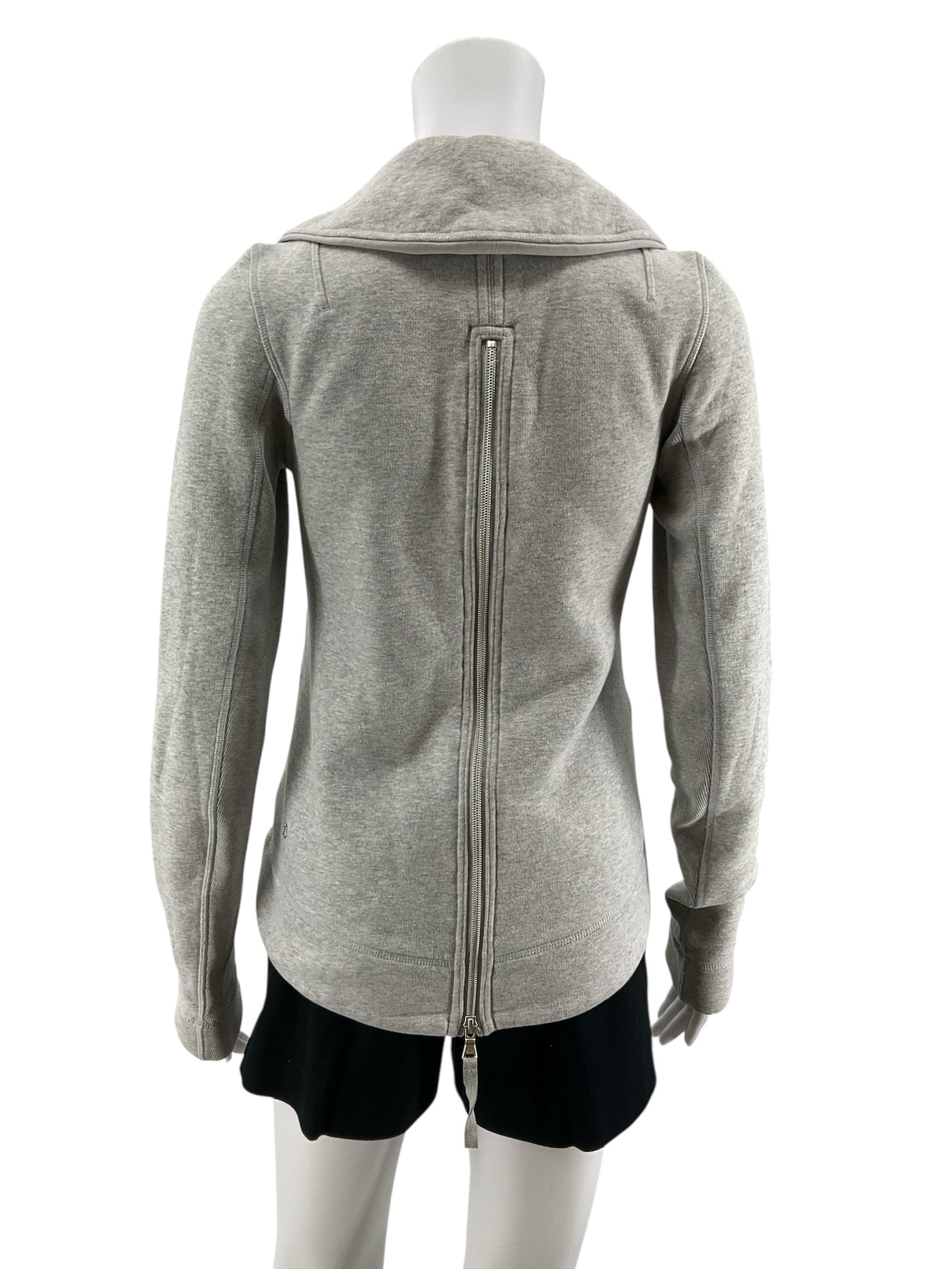 Lululemon Forme Jacket II Full-Zip Heathered Gray Size 4