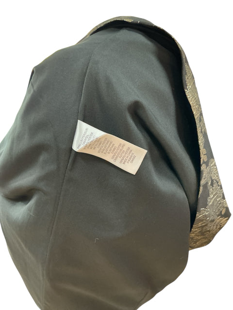 Adrianna Pappel Black/Gold Print Pre-Owned Ladies Dress - Size 2