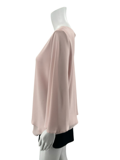 Frank Lyman Blush Pink Flutter Sleeve Chiffon Tunic Top Size 14 - ONLINE ONLY