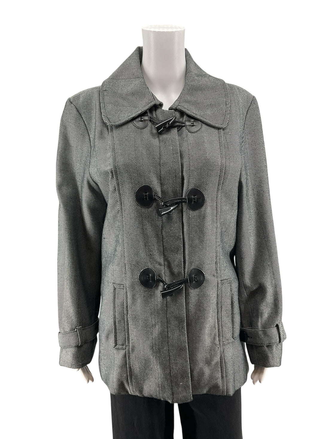 Robert Louis Gray/Black Stripe Pre-Owned Ladies Jacket - Size Large