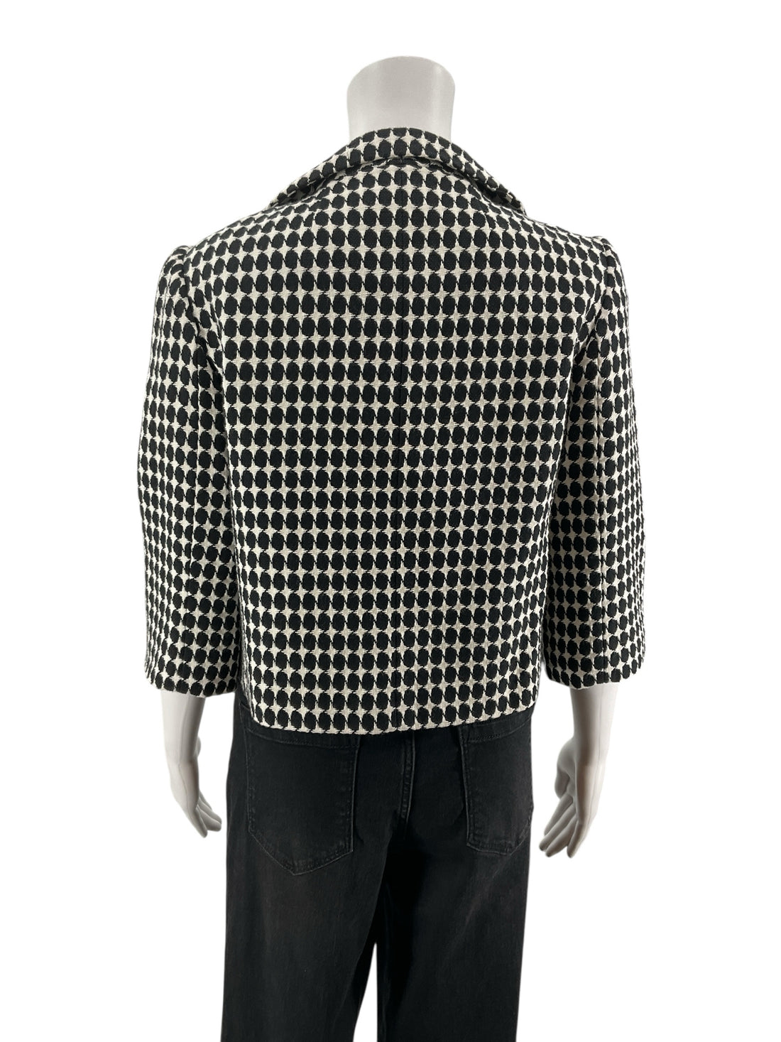 Loft Black/White Polka Dot Pre-Owned Ladies Jacket - Size 10 Petite - Margaret’s Fine Consignment