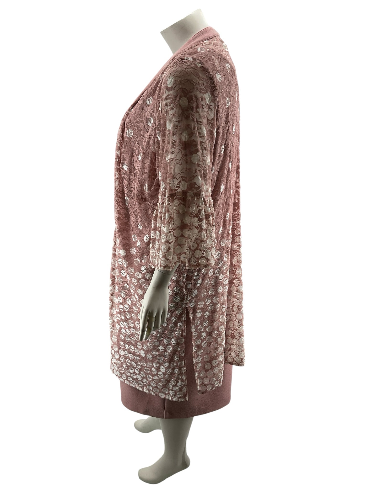 Maya Brooke 24W Mauve Lace Jacket Dress Set | 2-Piece Special Occasion Outfit