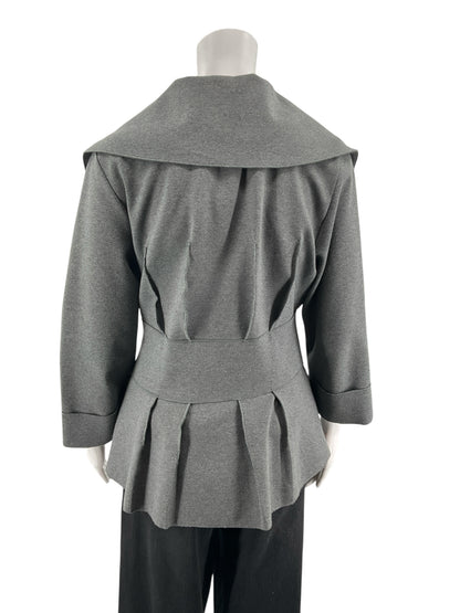 LUII Gray Solid Pre-Owned Ladies Jacket - Size Large