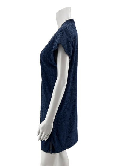 Lilly Pulitzer Colette Tunic Navy Jacquard V-Neck Cover-Up Top Size S - Effortless Coastal Chic: The Lilly Pulitzer Colette Tunic