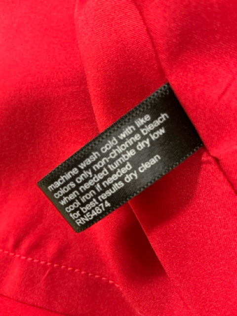 The Limited Red Asymmetrical Drape Sheath Dress Size 8
