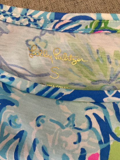 Lilly Pulitzer Skipper Popover Dress In A Squeeze Floral Pima Cotton Small