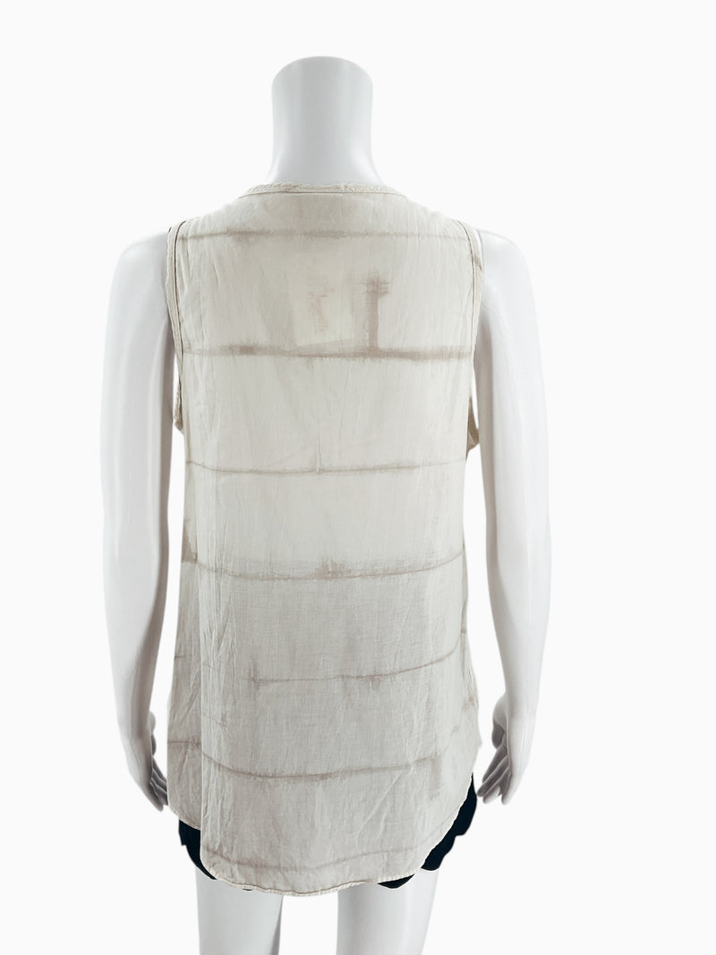 The North Face Cream Solid Pre-Owned Ladies Top - Size Medium - Margaret’s Fine Consignment
