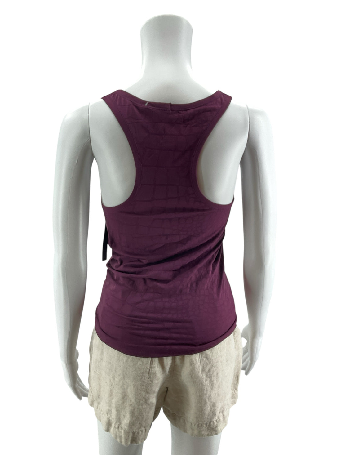 Yummie by Heather Thomson Yummie Rachel Snake Jacquard Shaping Tank Top M/L Plum NWT
