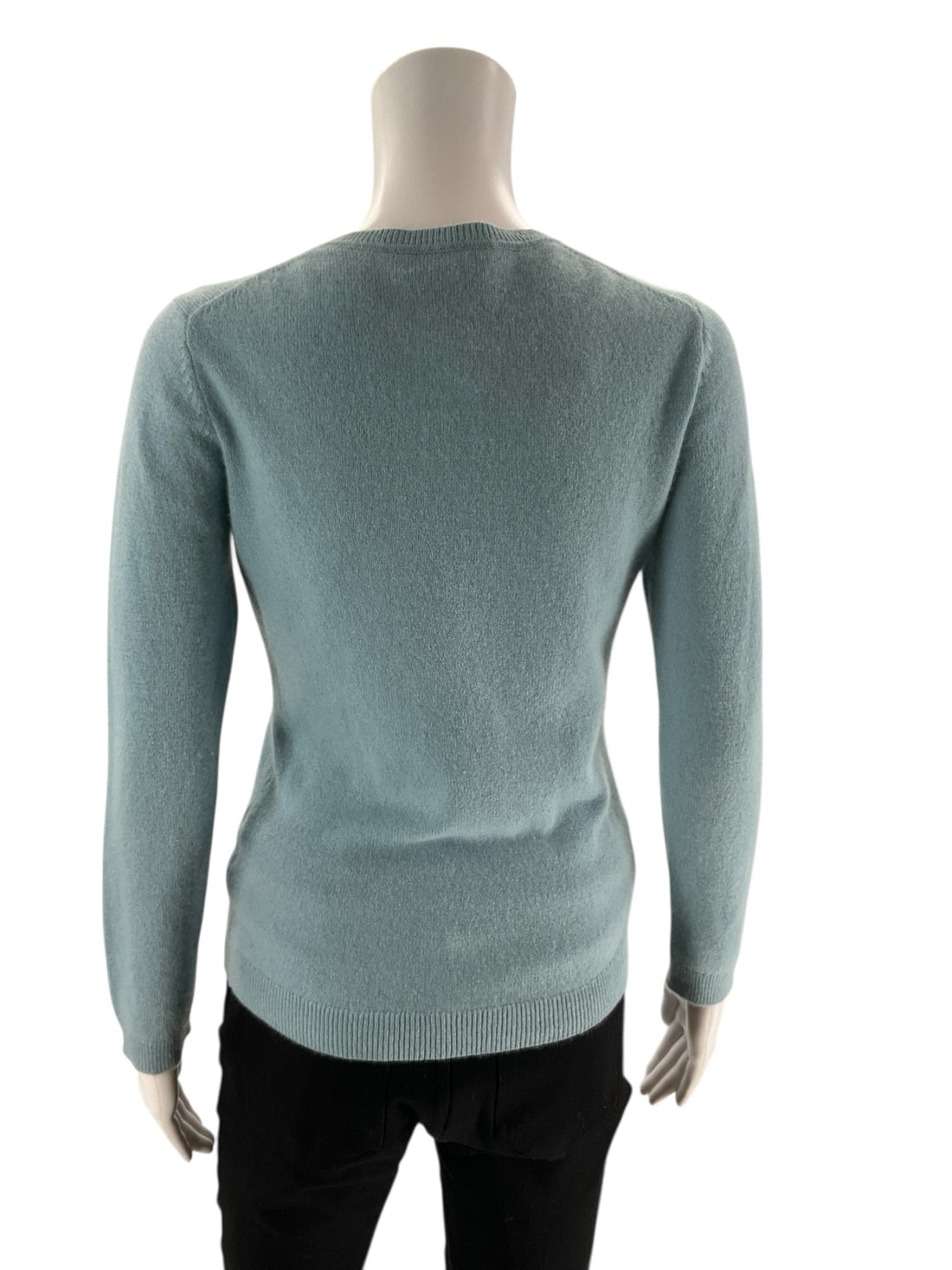 Charter Club - S moss green cashmere Solid Pre-Owned Casual Top - Size XS
