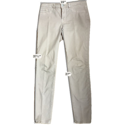 J Brand Mid-Rise Crop Skinny Jeans Stretch Twill Tan Size 29 - ONLINE ONLY
