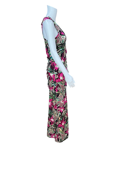 Årtelier Nicola Miller Floral Racerback Maxi Dress Size Large - ONLINE ONLY