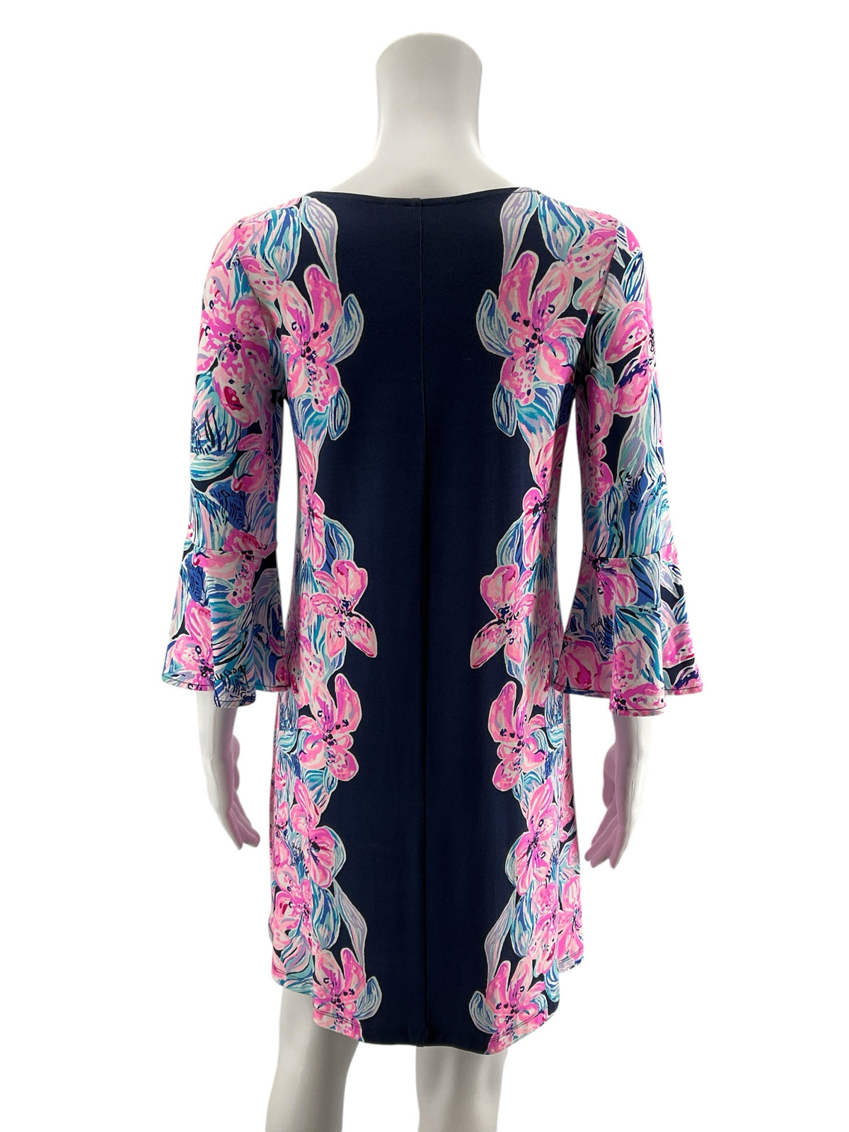Lilly Pulitzer Karlie Tunic Dress XS New With Tags Navy Pink Floral