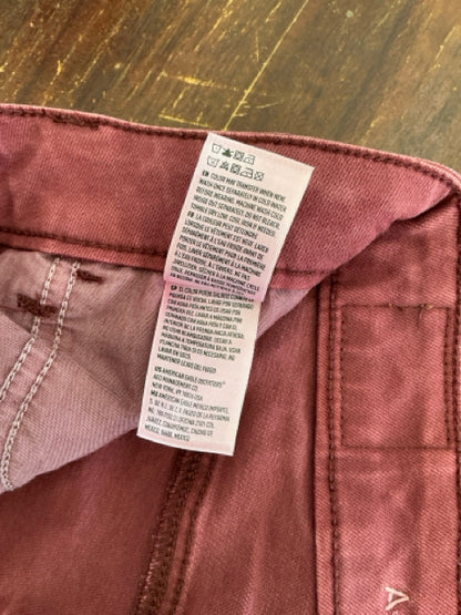 American Eagle Maroon High-Waisted Skinny Pants | Size 4 - ONLINE ONLY