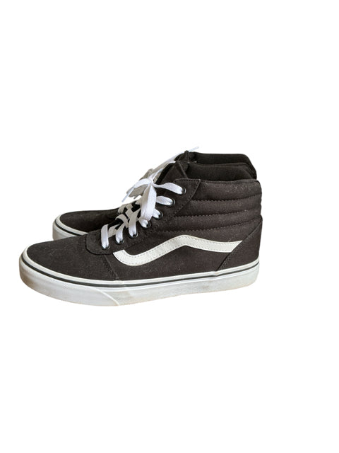 Vans Sk8-Hi High-Top Sneakers Black White Womens Size 9