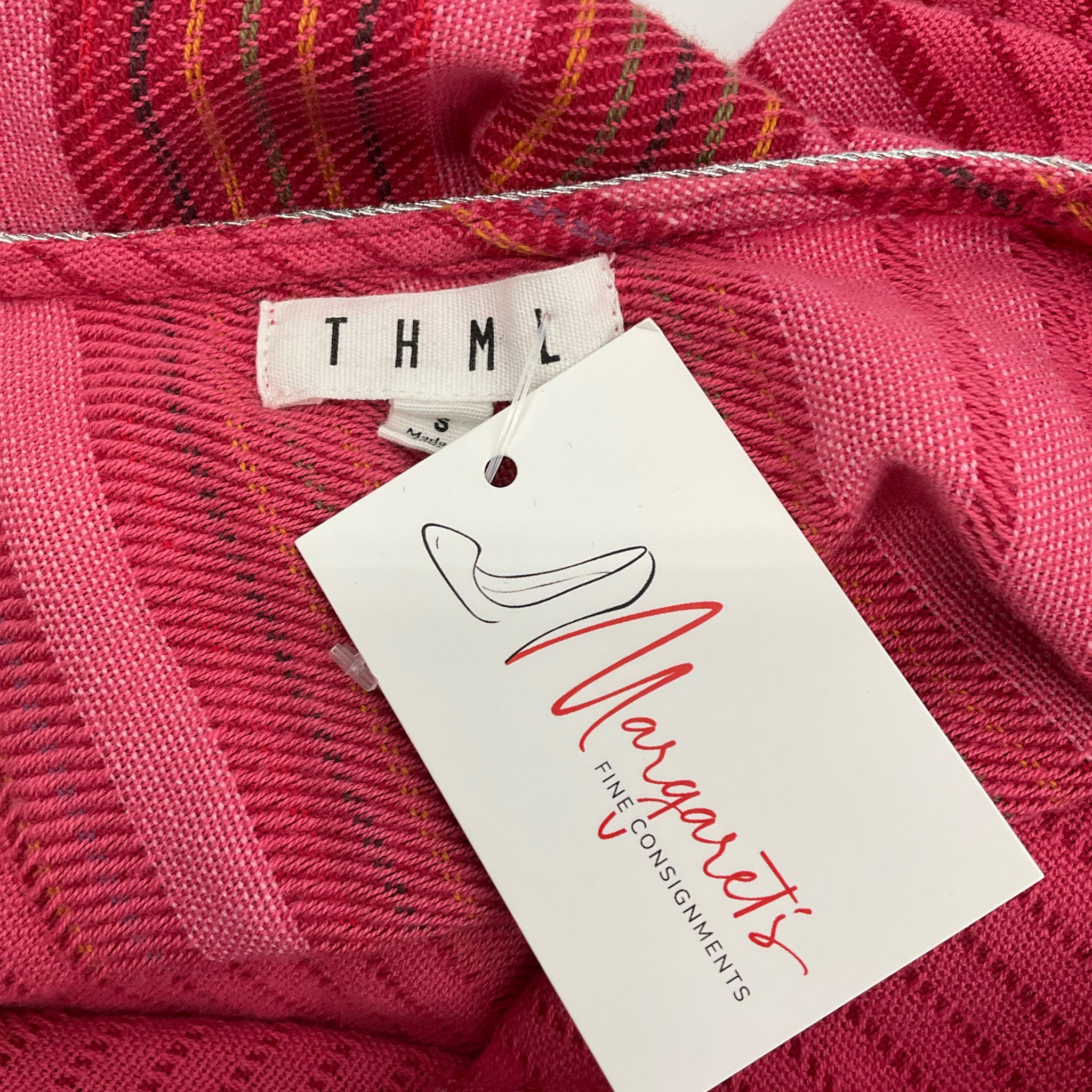 THML Pink/Multi Stripe Dress Size Small - label