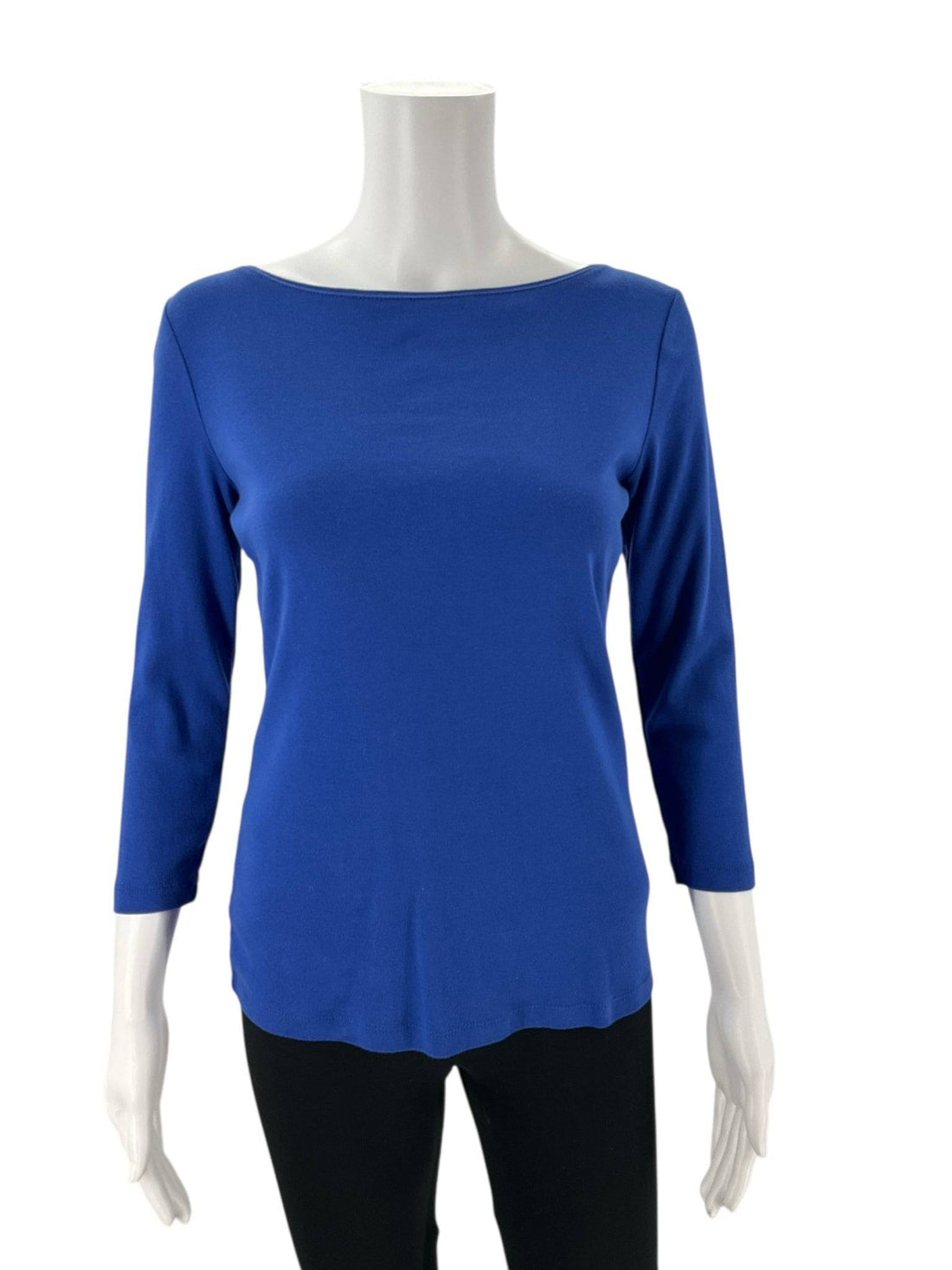 Talbots Blue Solid Top - Size XS - Margaret’s Fine Consignment