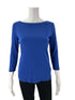 Talbots Blue Solid Top - Size XS - Margaret’s Fine Consignment