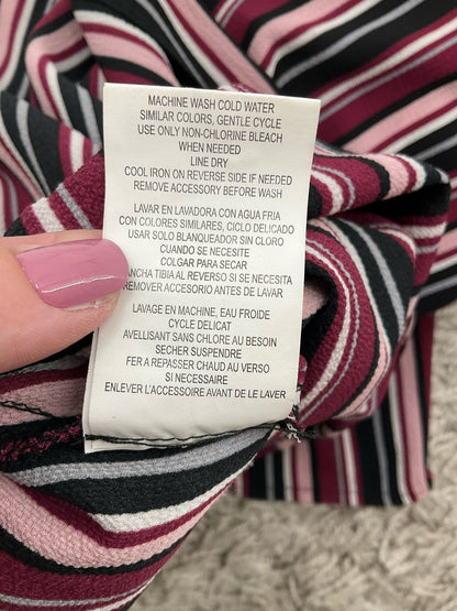 Speechless purple and black striped women&