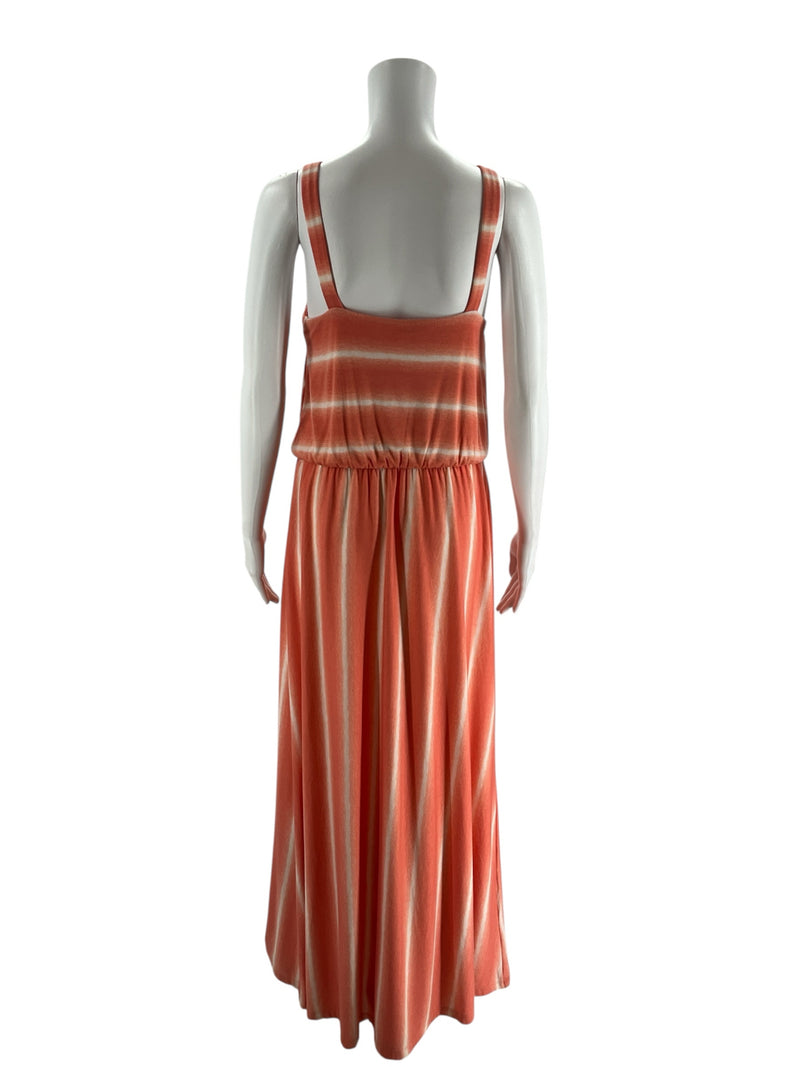 Sonoma Orange/White Print Pre-Owned Ladies Dress - Size Small