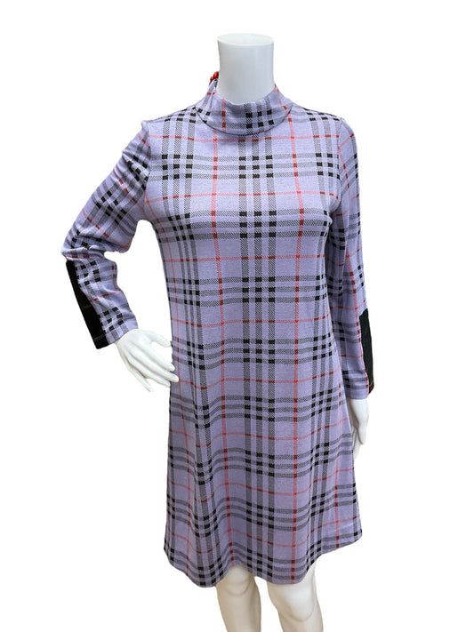 Tyler Boe Size Small Purple Plaid Pre-Owned Dress