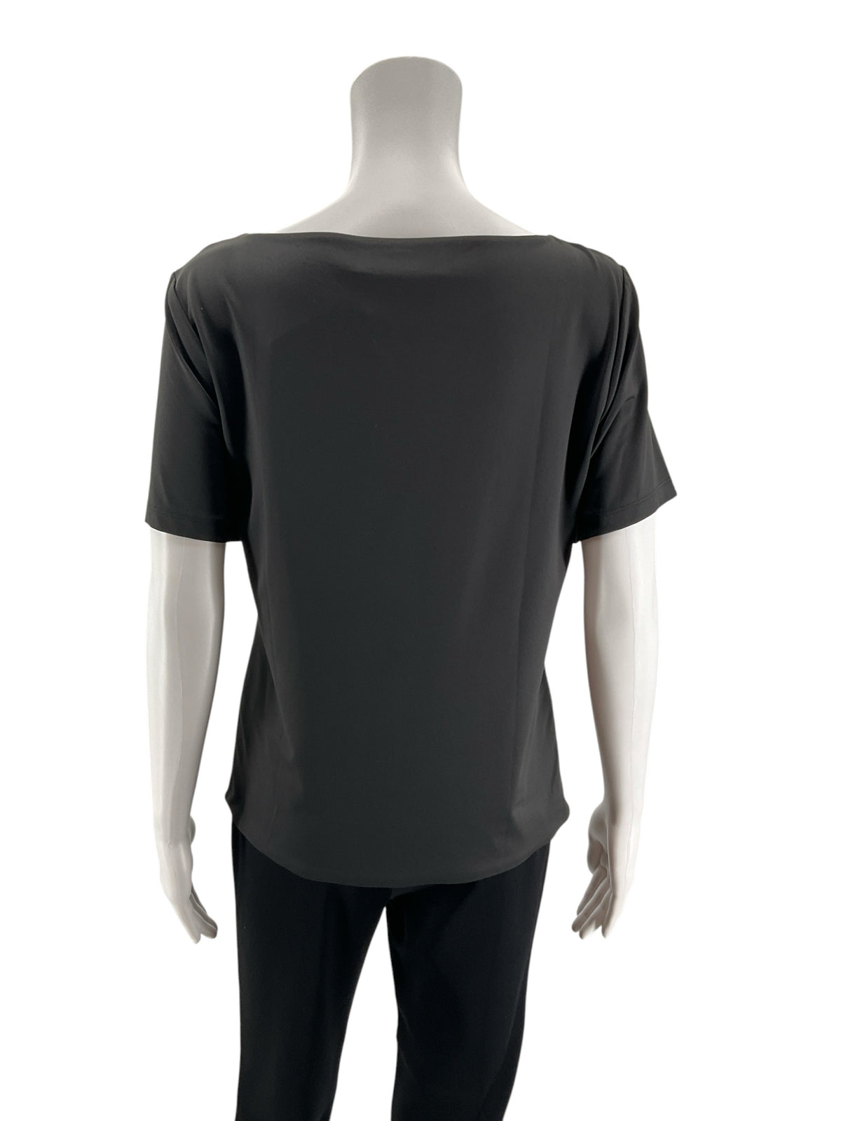 LOFT Verso Black Square Neck Short Sleeve Stretch Top Size XL - ONLINE ONLY