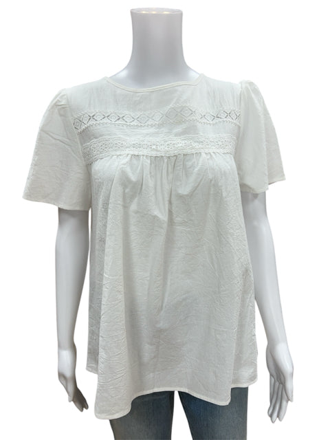 Emery Rose White Top Size Large