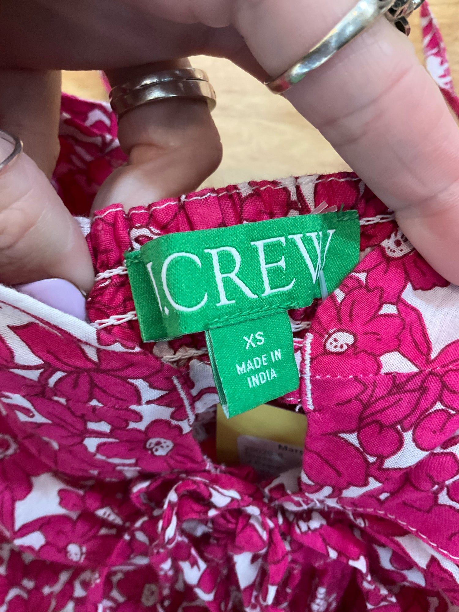 J.Crew Floral Tie-Front Smocked Cotton Maxi Sundress Size XS