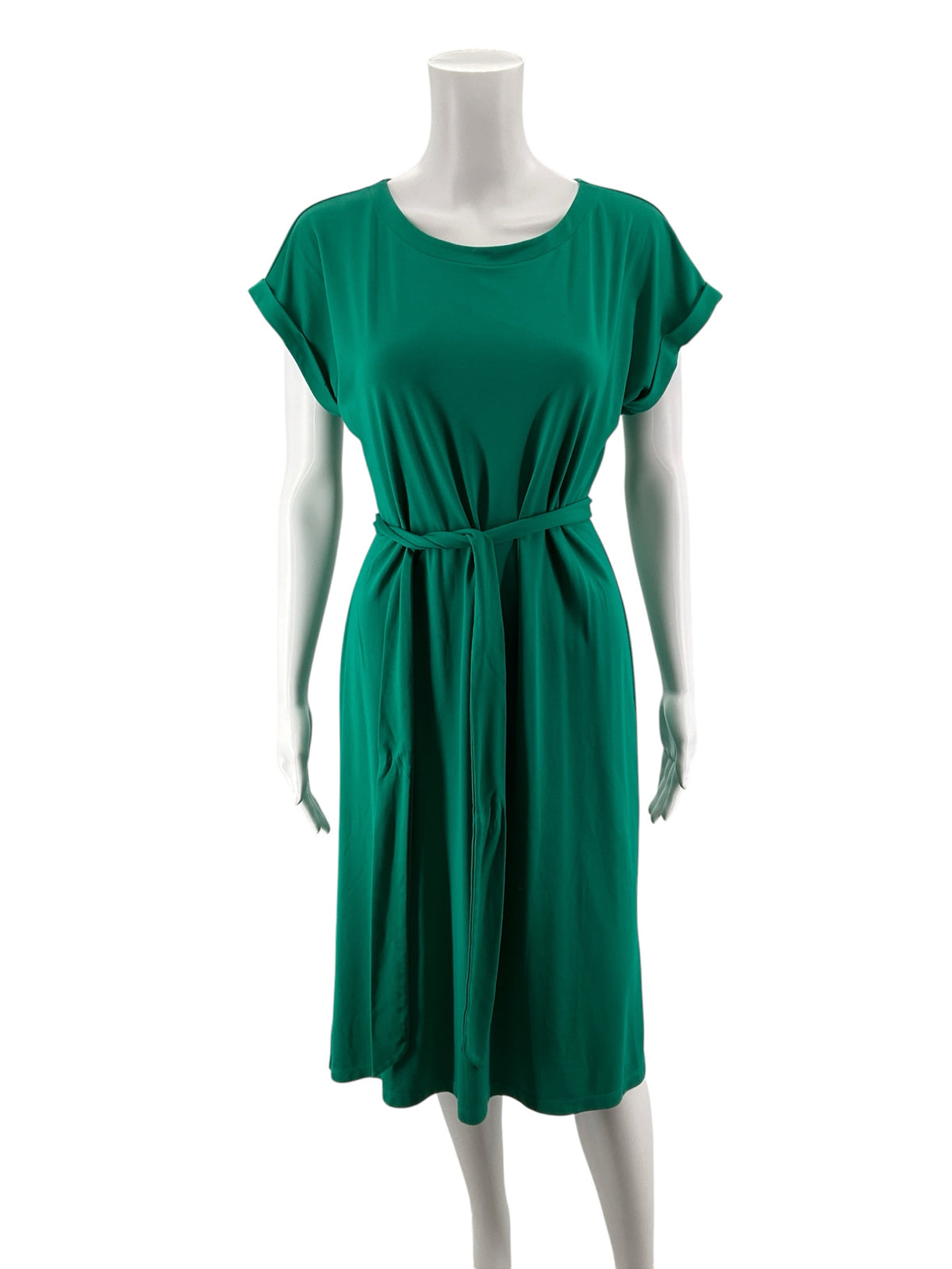 LOFT Green Tie Waist Pocket T-Shirt Dress Size Small - ONLINE ONLY