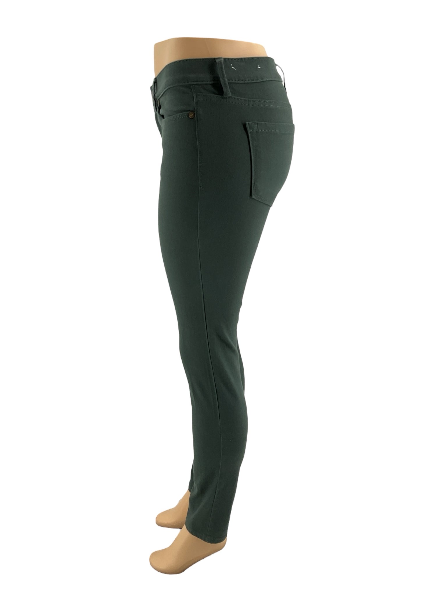 Loft Green Solid Pre-Owned Ladies Pants - Size 0 - Margaret’s Fine Consignment