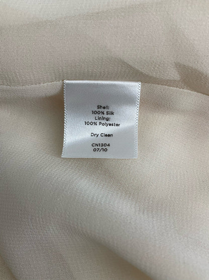 Talbots Cream Solid Pre-Owned Ladies Casual Top -  Size 14WP
