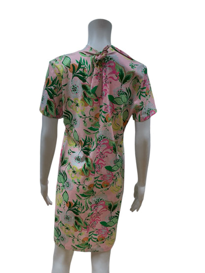 Lilly Pulitzer Pink/Multi Floral Pre-Owned Ladies Dress - Size Large