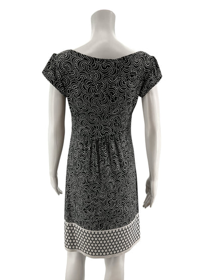 I.N. Studio Petite Swirl &amp; Dot A-Line Dress Size 8P