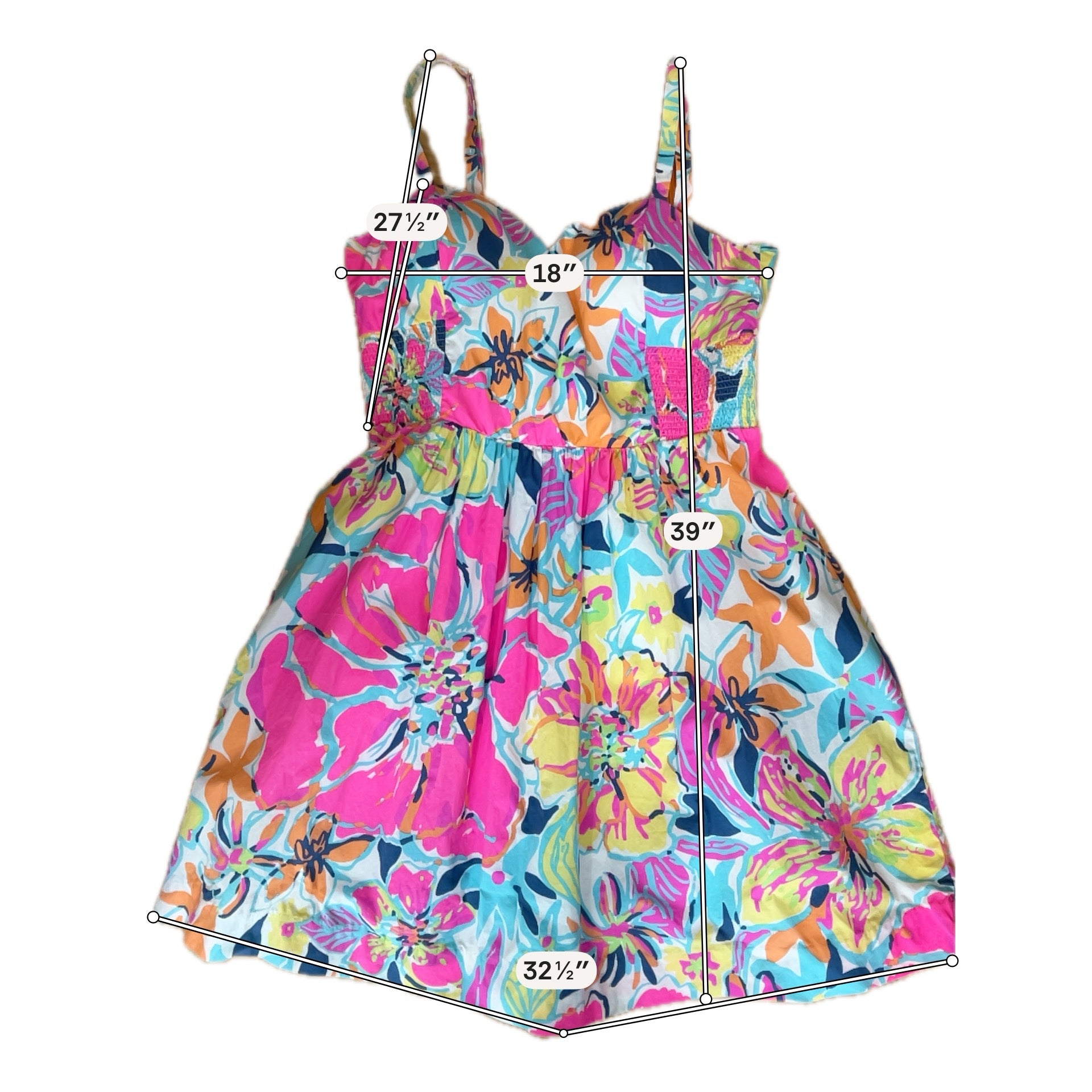 Lilly Pulitzer Delia Dress Hotty Pink First Impression Floral Mini Size 10