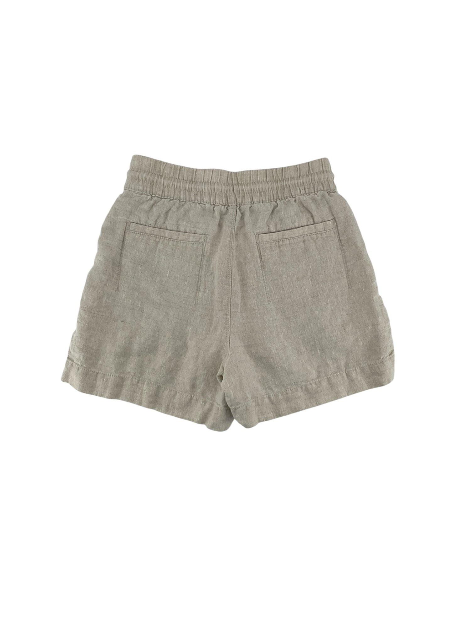 Athleta Tan Shorts Cabo Linen Shorts Tan Drawstring Waist Size XXS - Size xxs