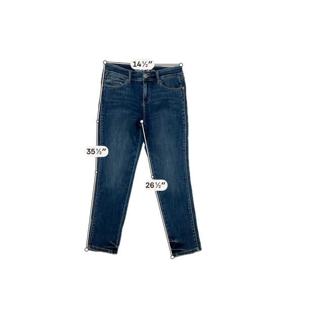 INC International Concepts Modular Rise Skinny Jeans Womens Size 6 Blue Denim - ONLINE ONLY