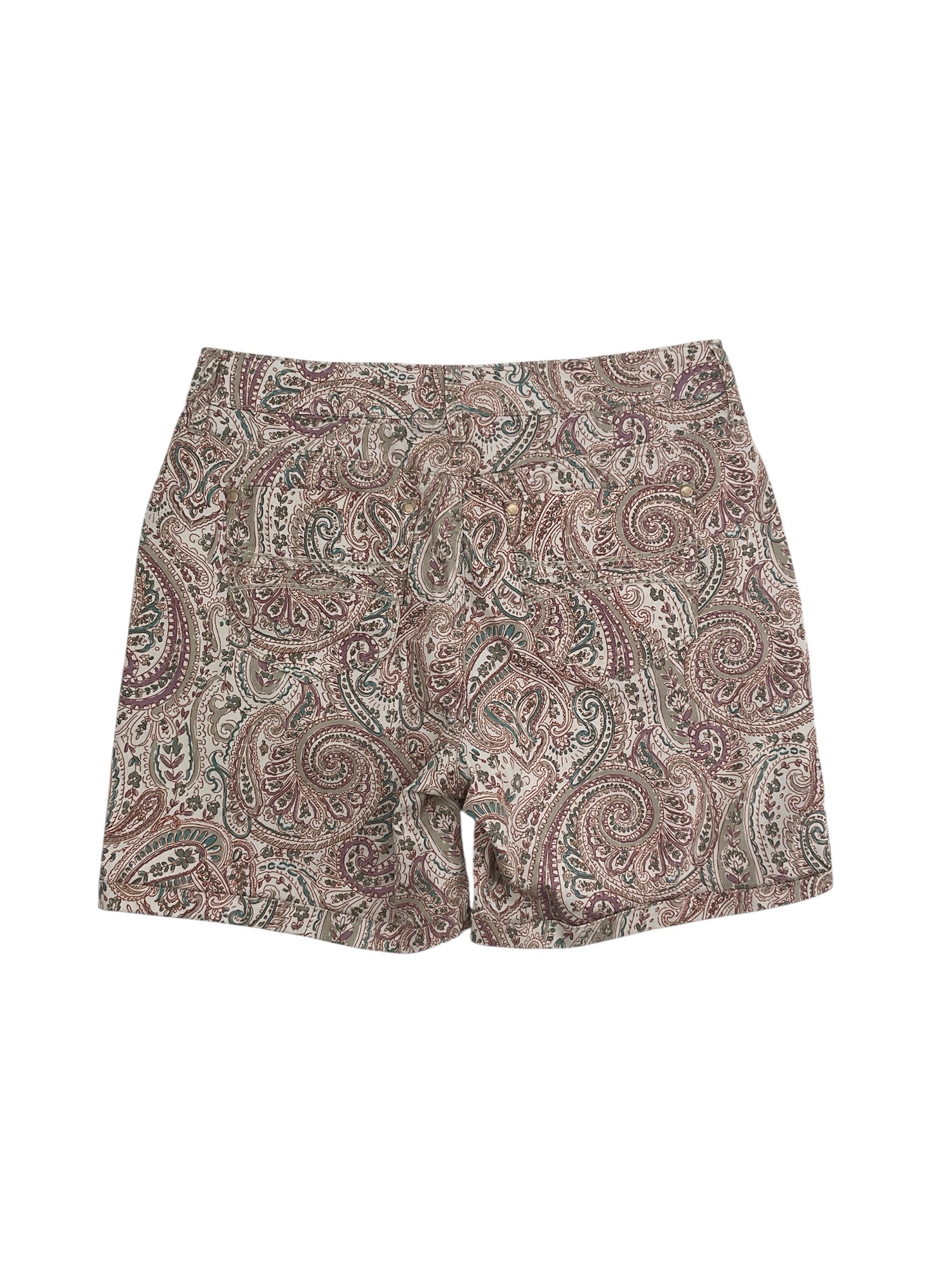Bandolino Missy Floral Stretch Cotton Shorts Size 6