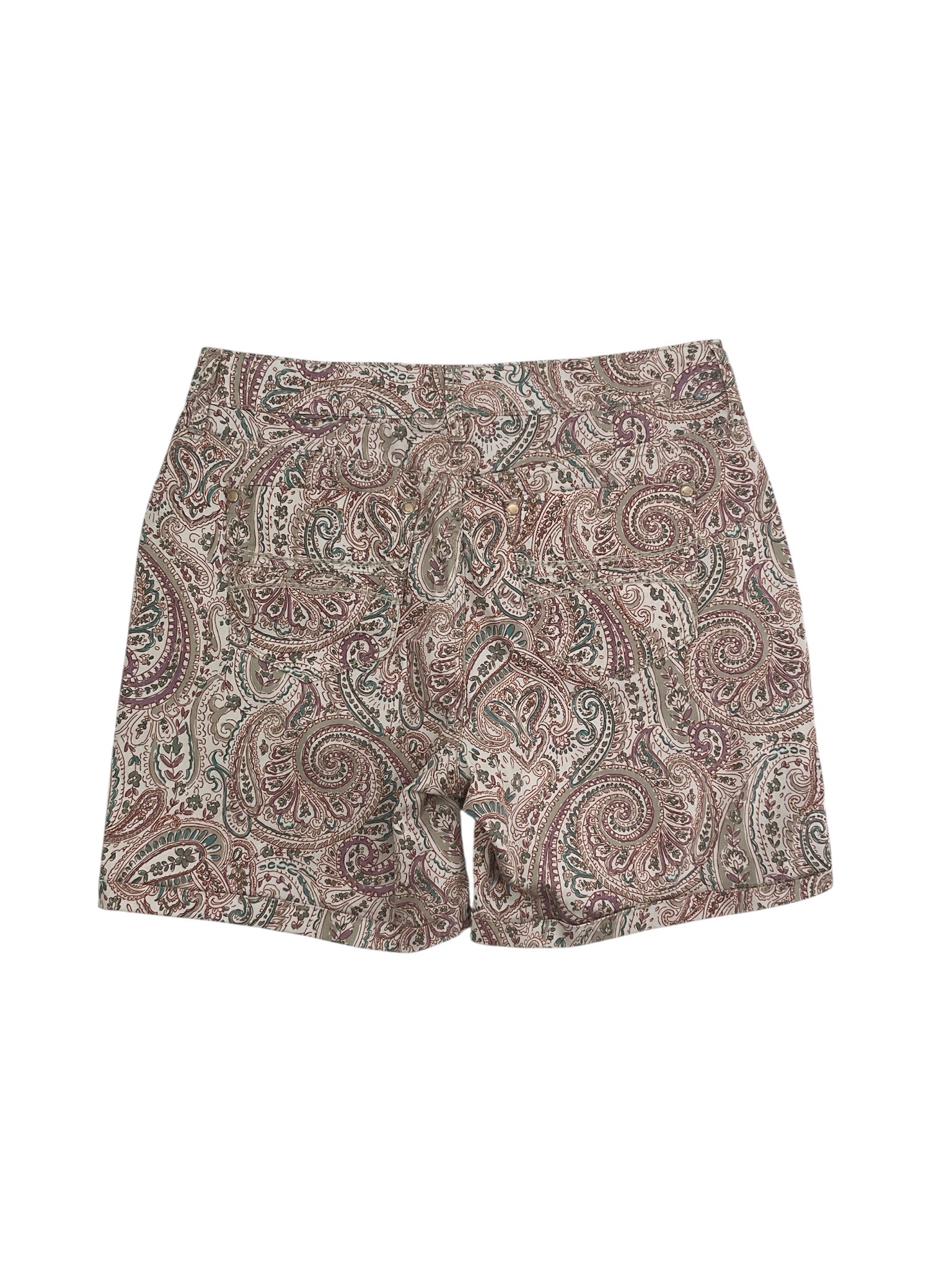 Bandolino Missy Floral Stretch Cotton Shorts Size 6
