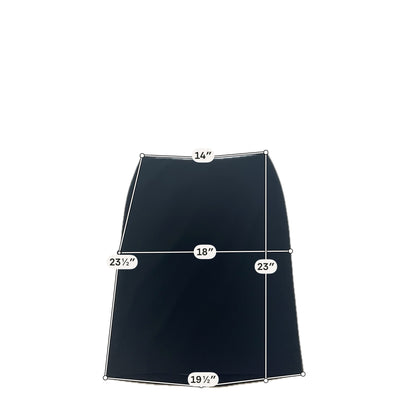 Talbots Classic Black Triacetate Blend Midi Skirt Size 8