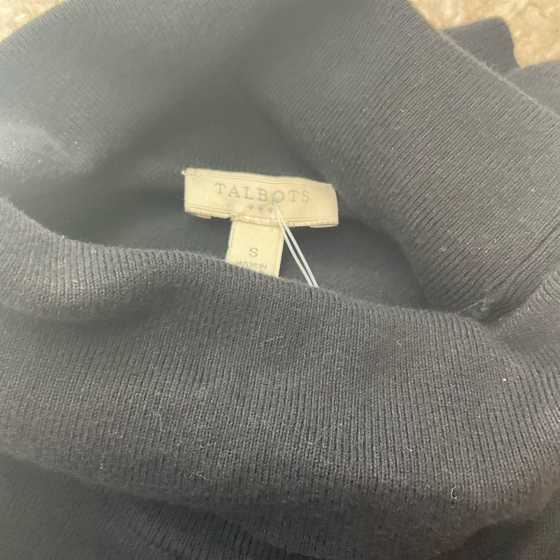 Talbots Black Solid Top - Size Small - Margaret’s Fine Consignment