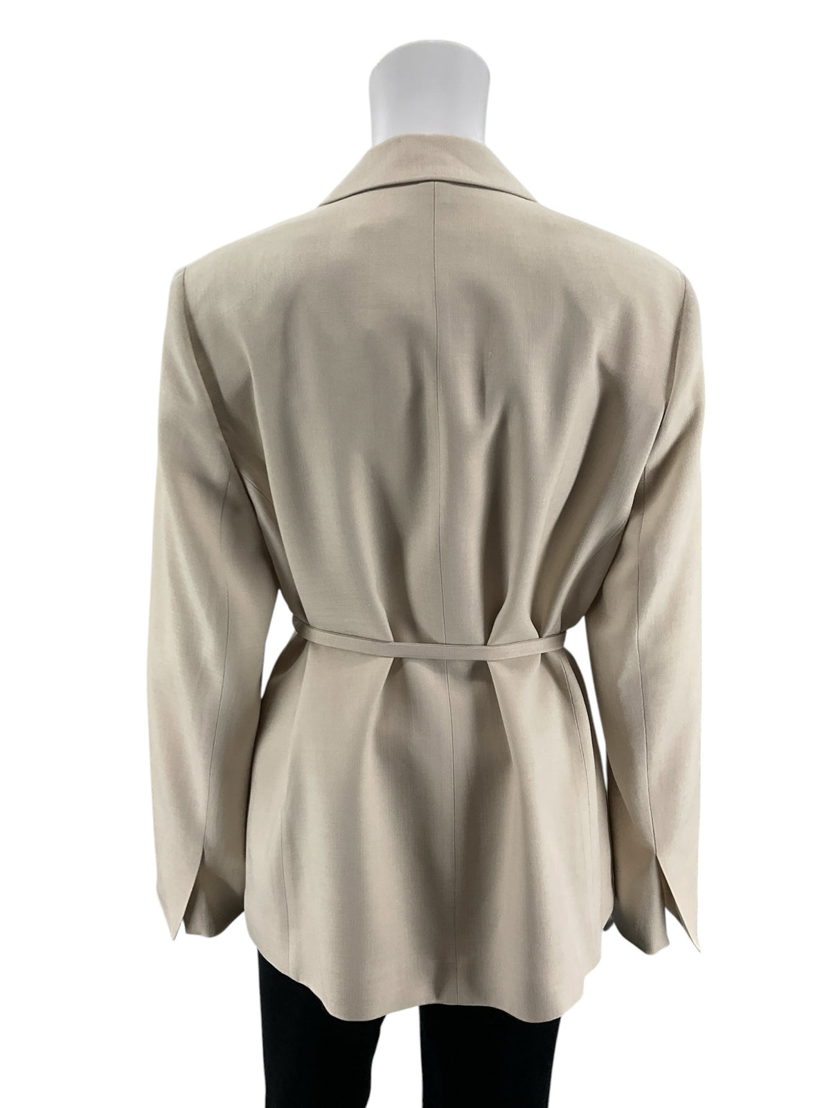 Banana Republic Tan Acetate Tie-Front Wrap Blazer Size 8