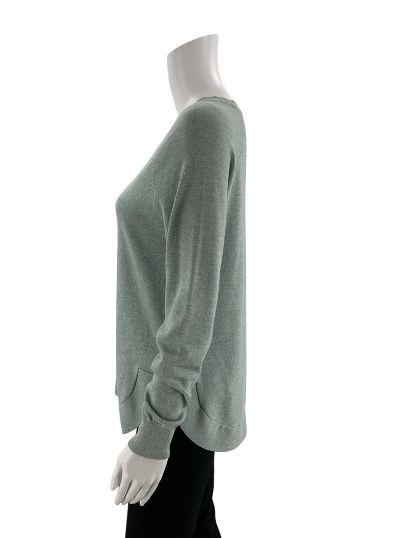 Survival Green Solid Pre-Owned Ladies Top - Size Small
