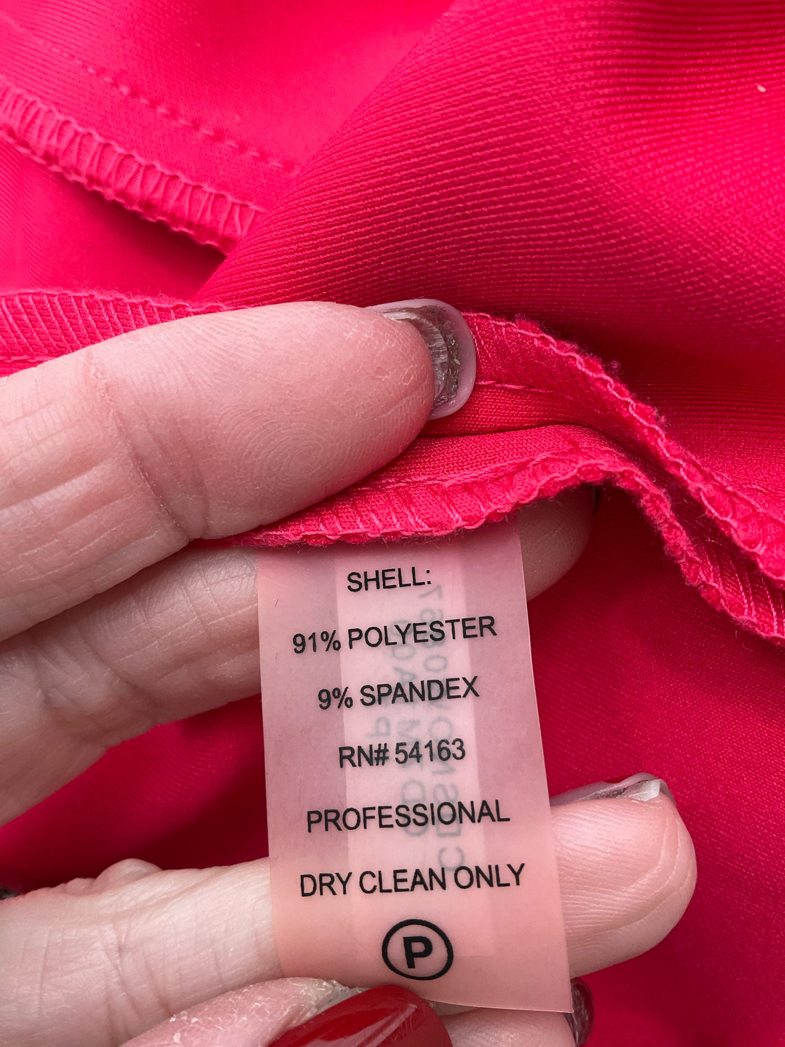 Calvin Klein Pink Solid Pre-Owned Ladies Dress - Size 10